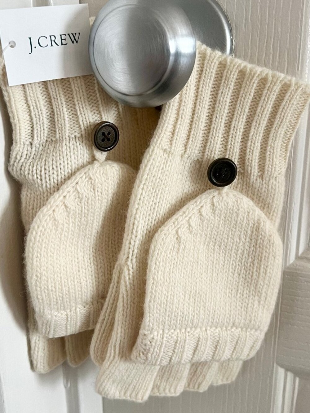 [NWT] - {J.CREW} Wool/Cashmere Blend Convertible Mitten Gloves For Women, O/S